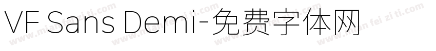 VF Sans Demi字体转换